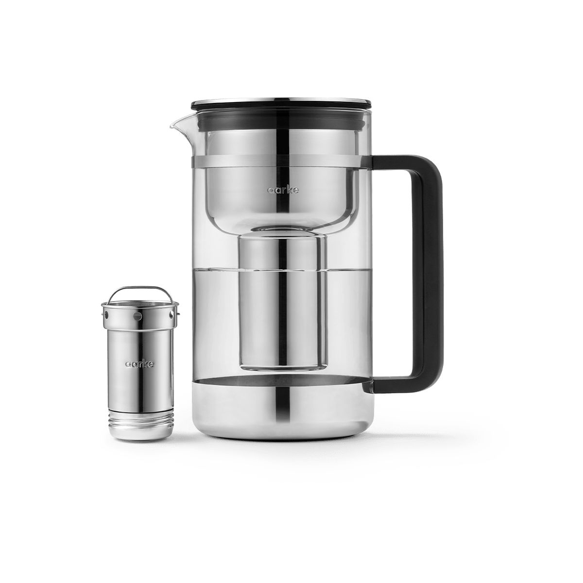 Carafe filtrante Purifier 1L66 argent, AARKE