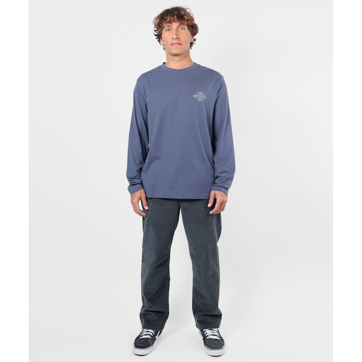 Tee-shirt manches longues MELT vintage indigo, OXBOW