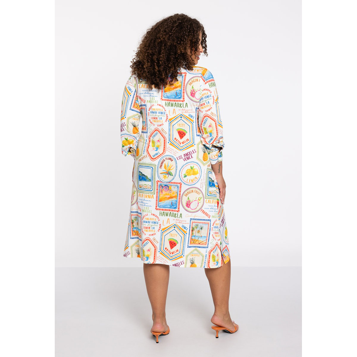 Chemise imprimé / imprimée écru, YOEK