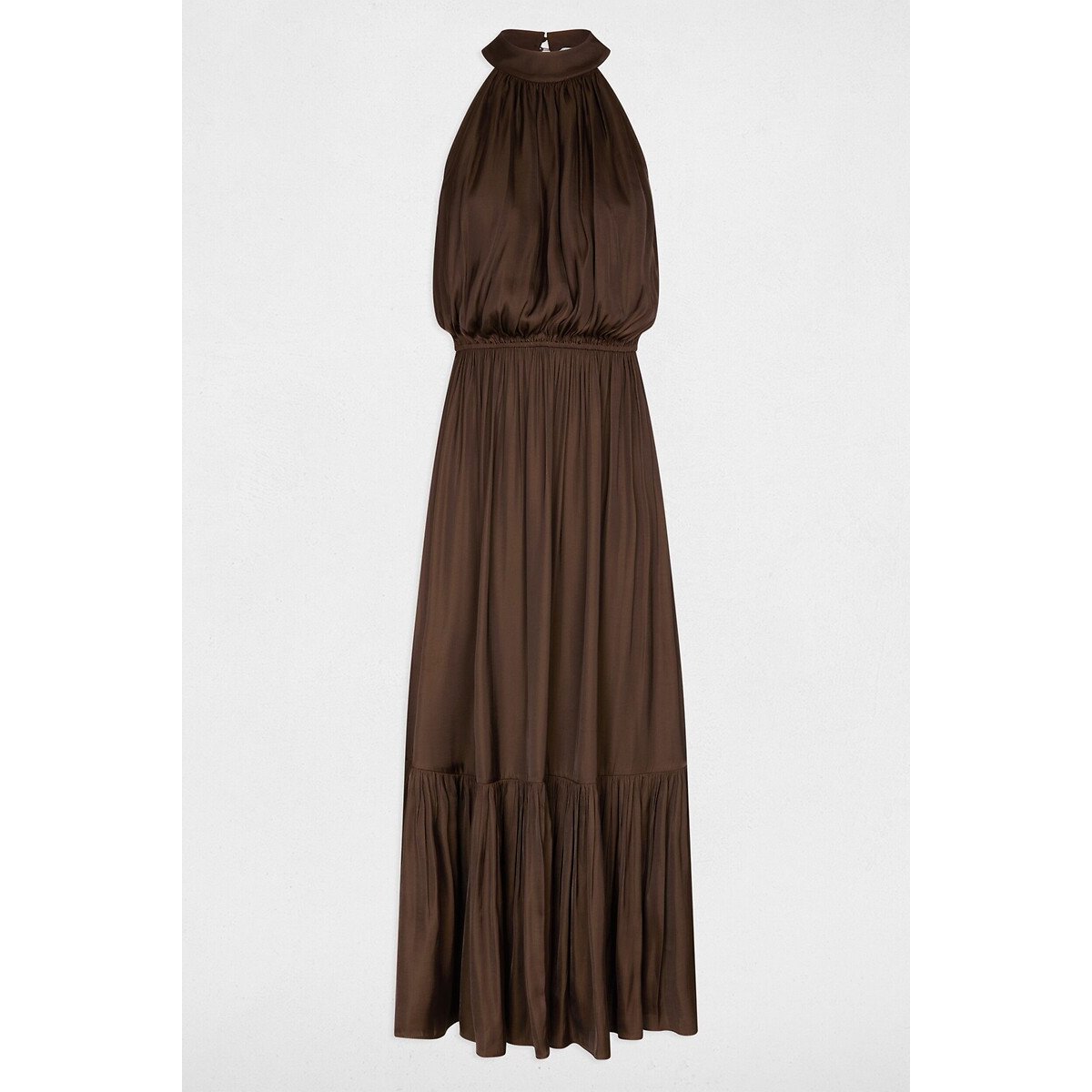 Draping Full Maxi Dress chocolate, MORGAN