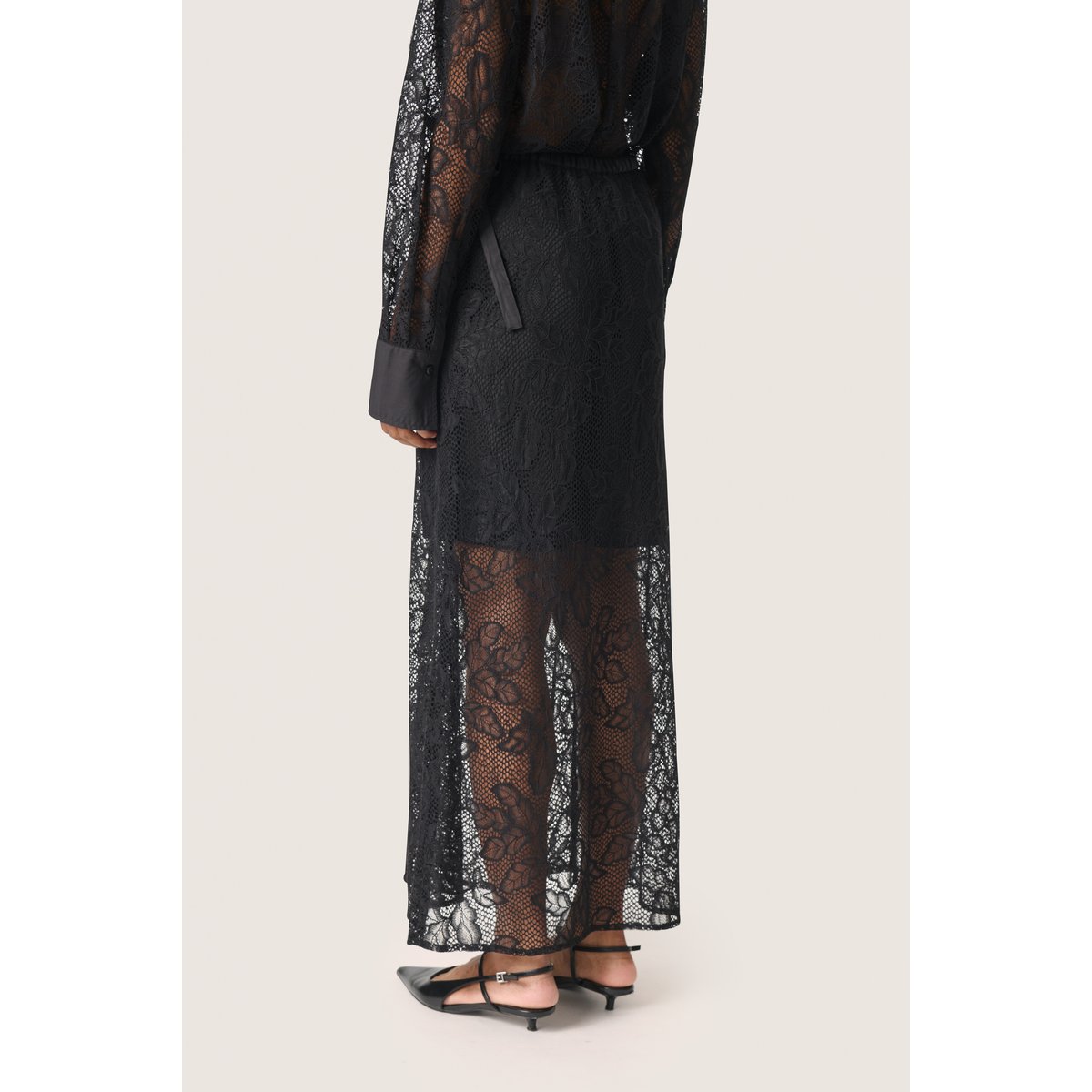 SOAKED IN LUXURY Jupe - tissage léger SLNylah noir, SOAKED IN LUXURY