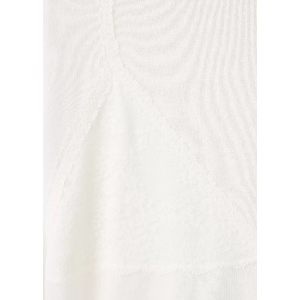 Pull avec bralette en dentelle blanc, MANGO