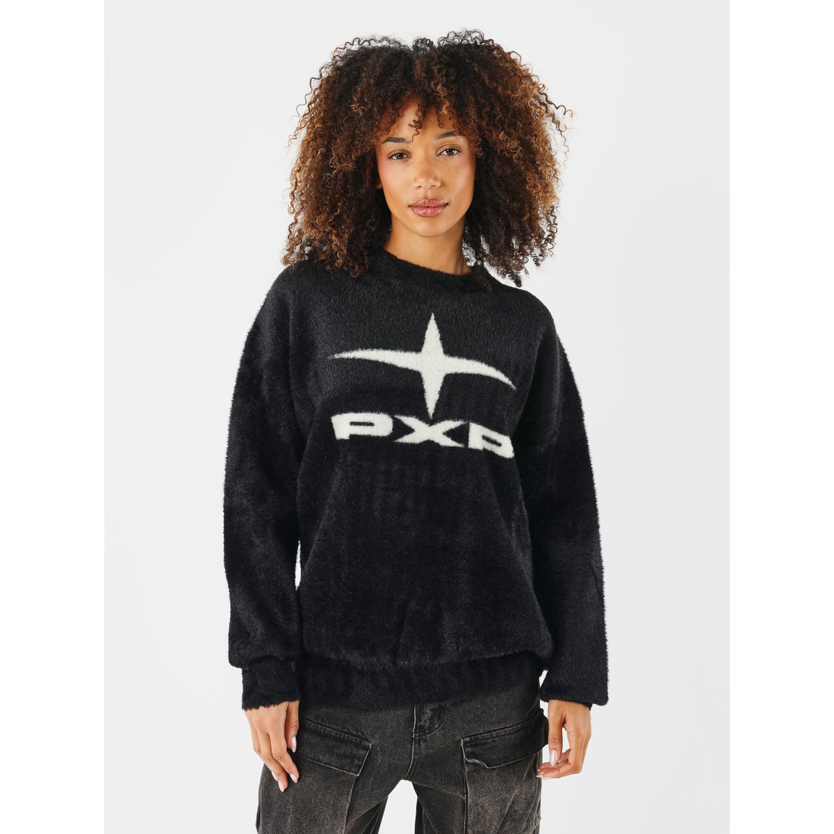 Pull col rond Essentials noir, PROJECT X
