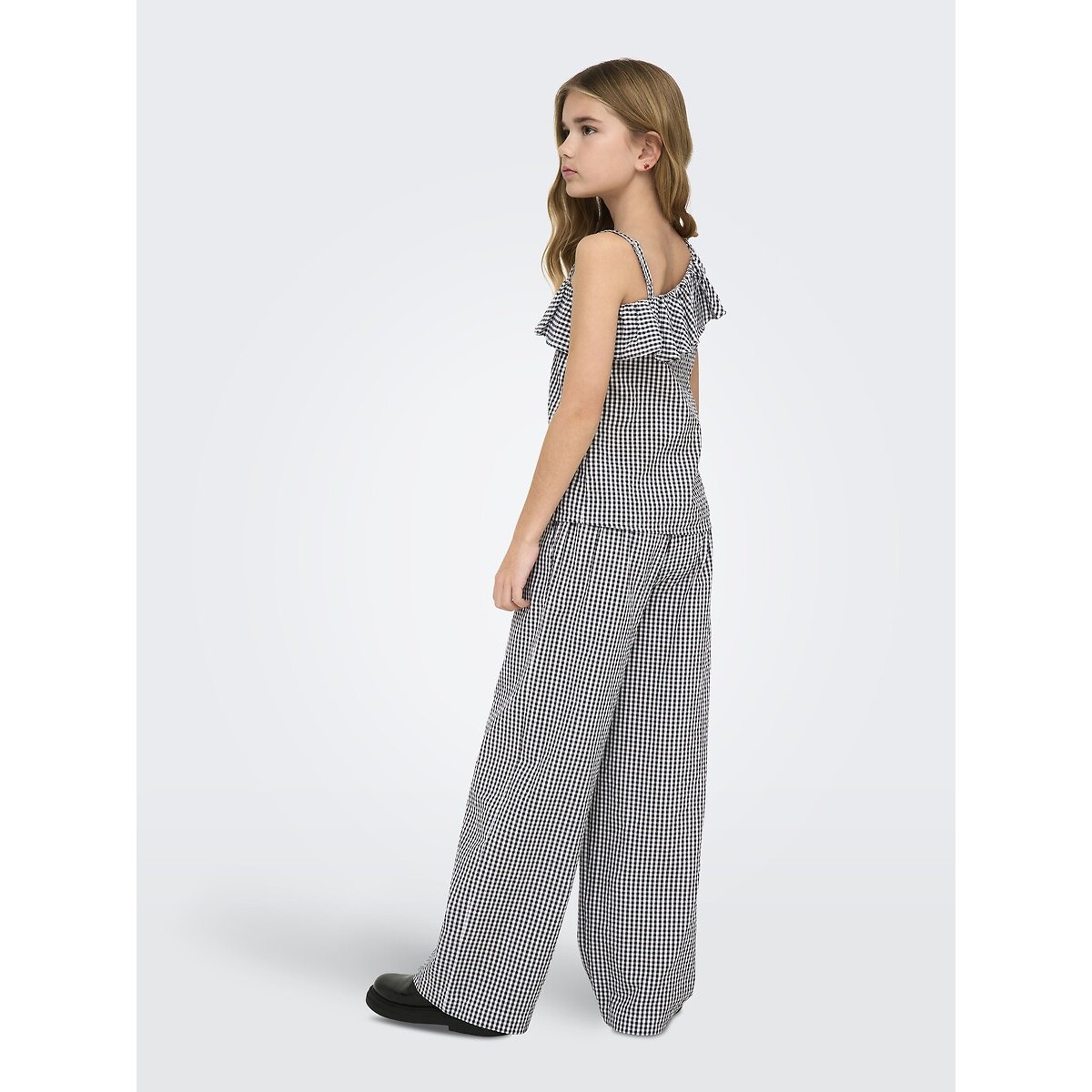 Top imprimé vichy vichy noir/blanc, KIDS ONLY