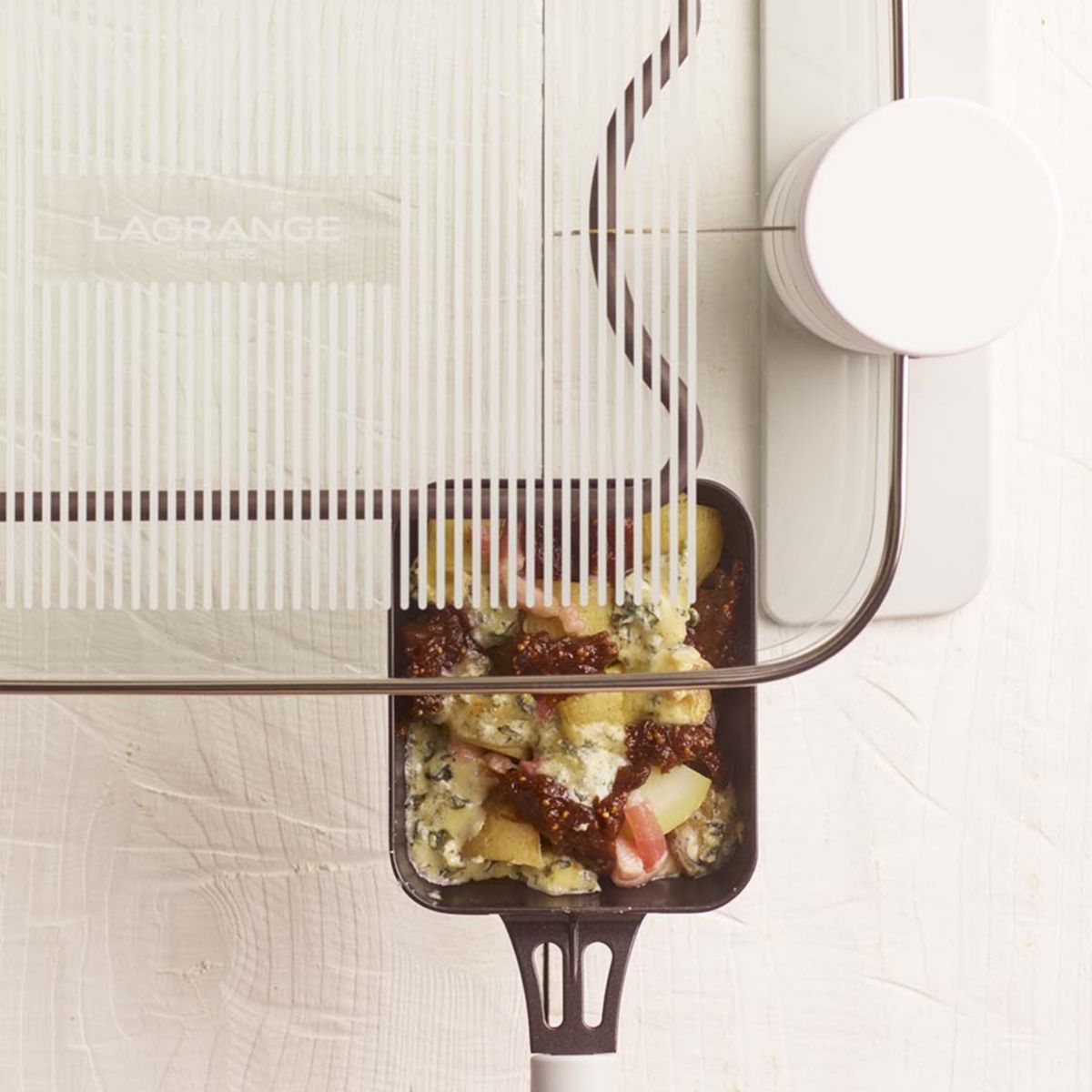 Raclette x8 transparence céramique V2 couleur unique, LAGRANGE