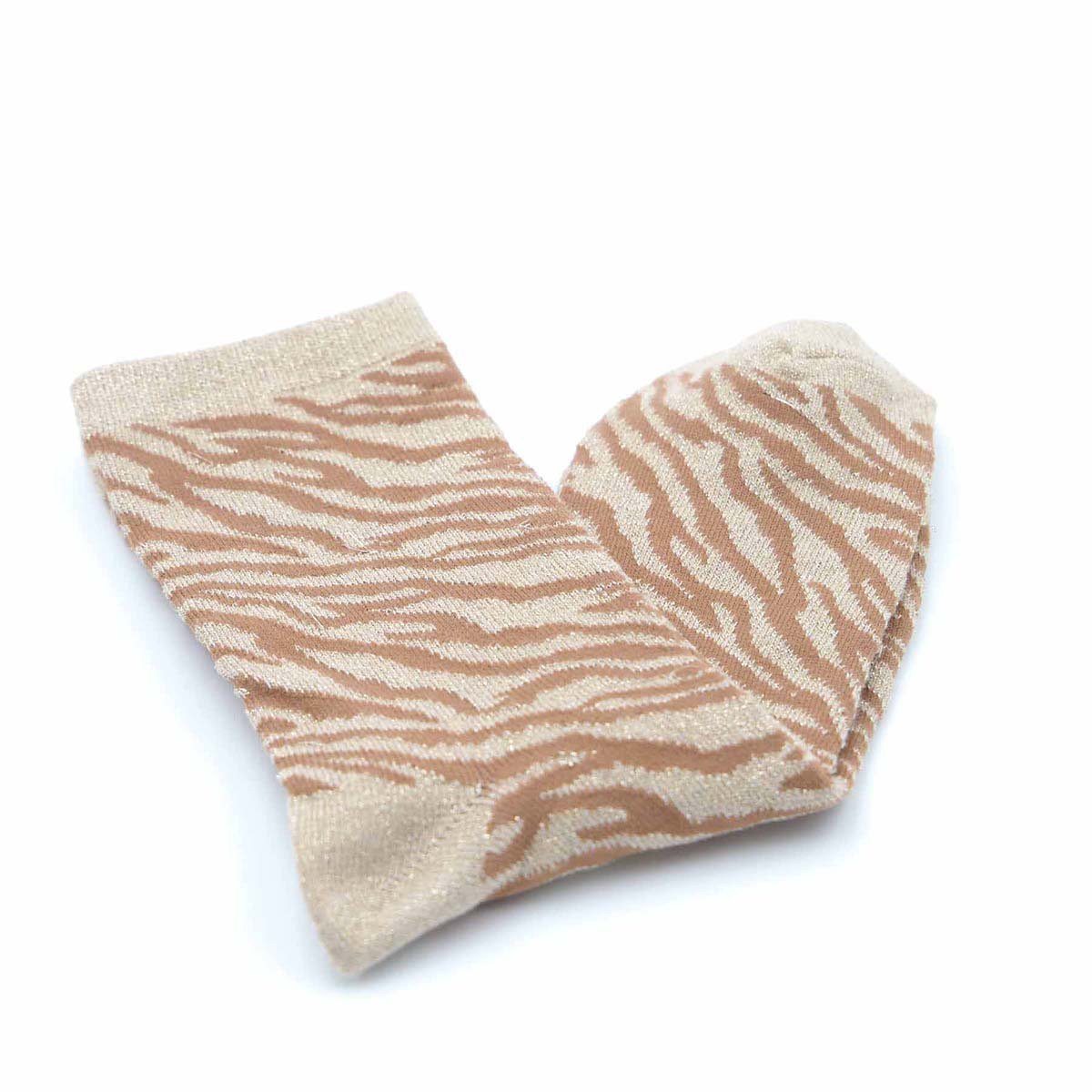Chaussettes zèbre Gordon ecru, MISE AU GREEN