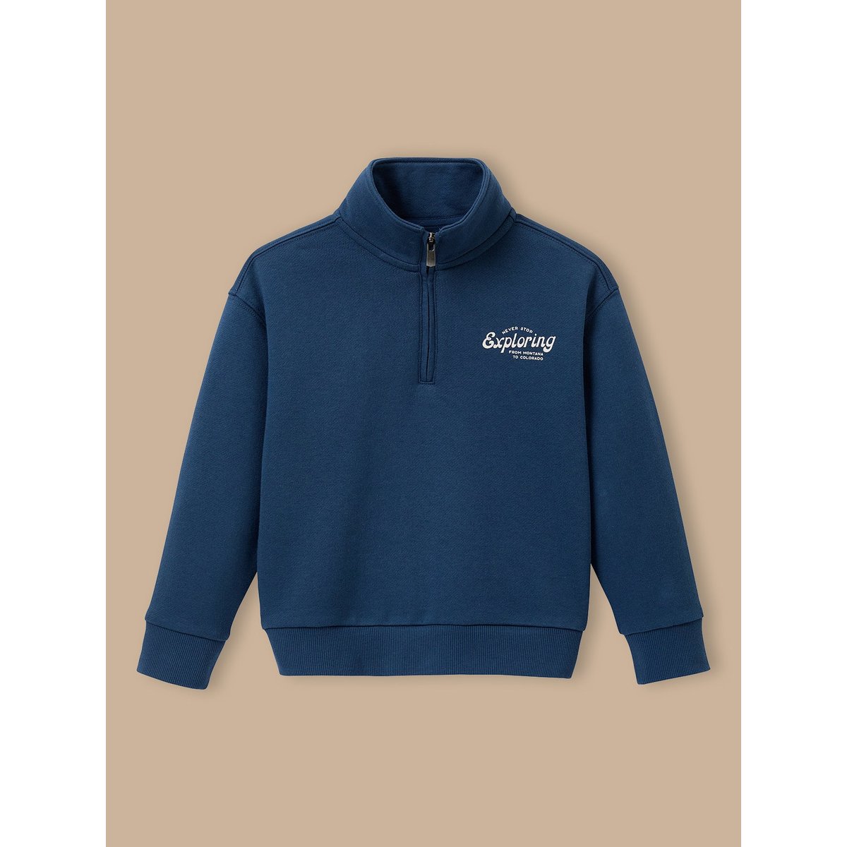 Sweat col montant orage, CYRILLUS