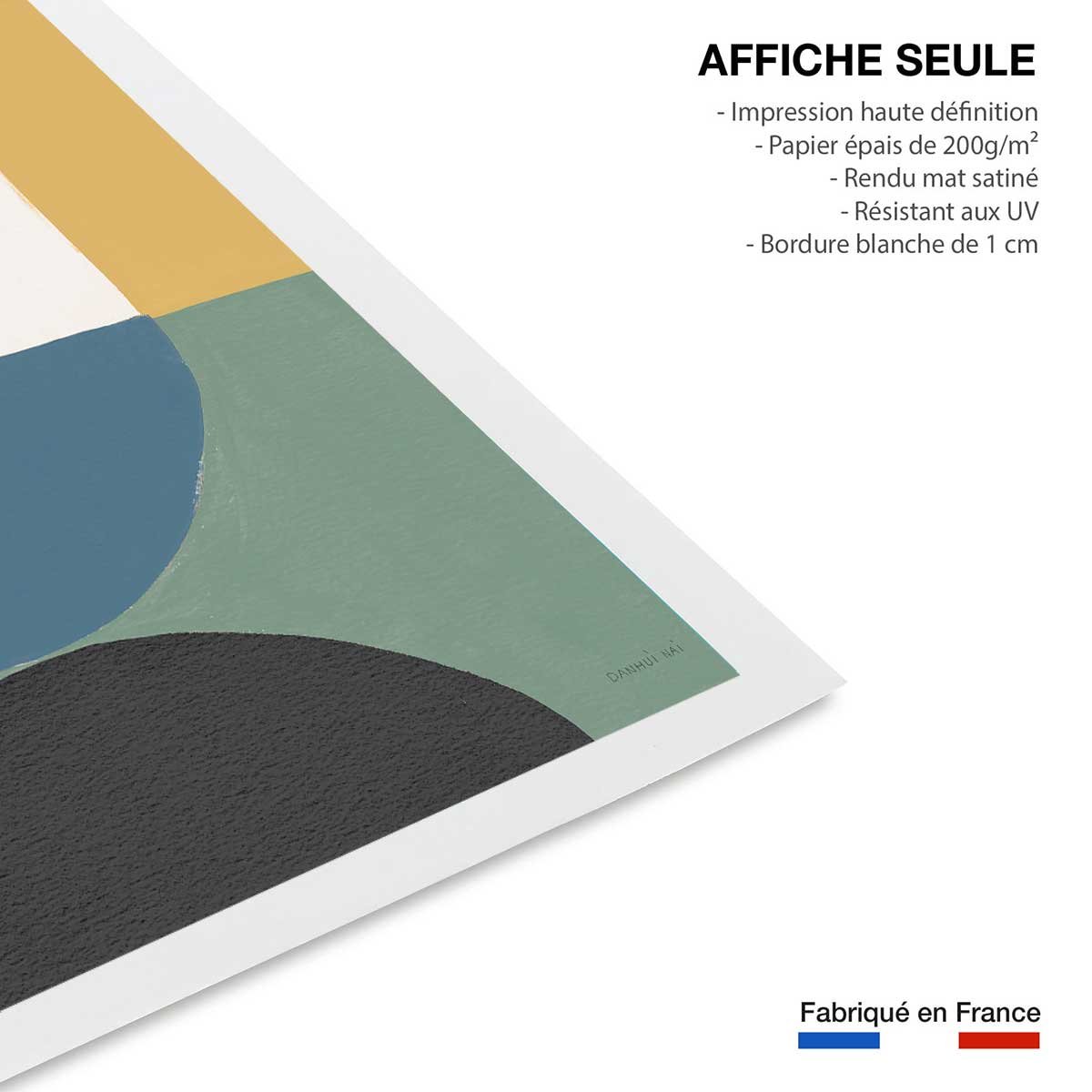 Affiche Retro coloré V affiche seule, HEXOA