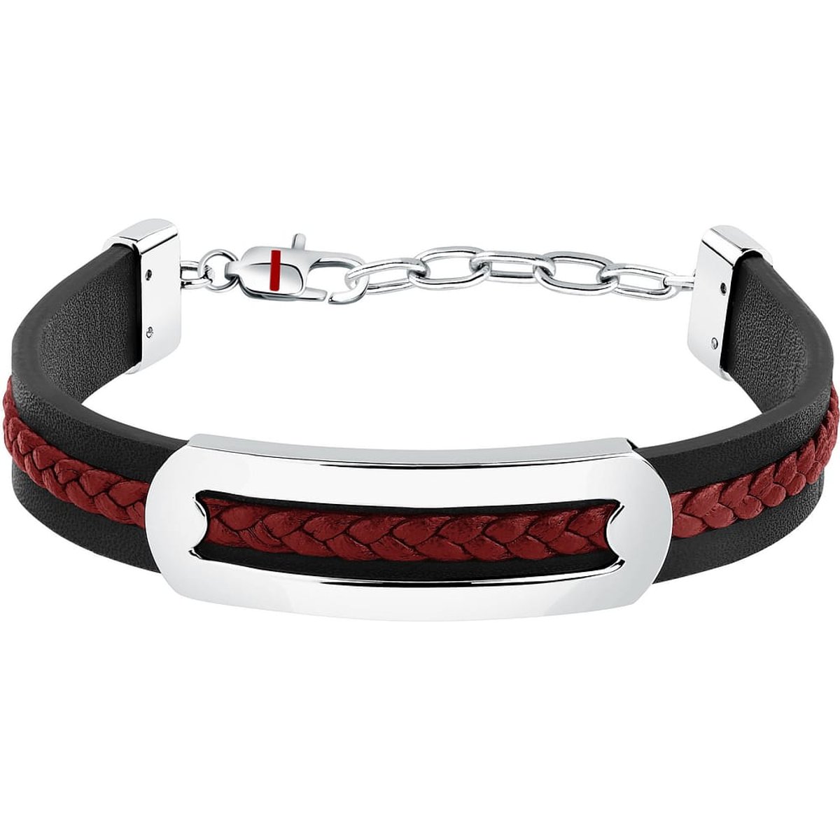 BRACELET SECTOR BANDY - SZV140 black,red,stainless steel, SECTOR