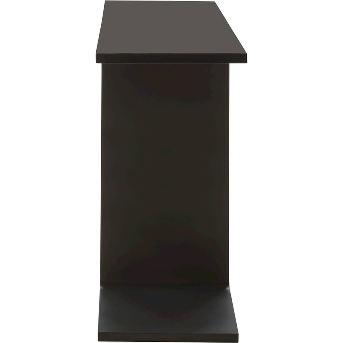 Console rectangulaire en fer style contemporain noir mat profond, RECOLLECTION