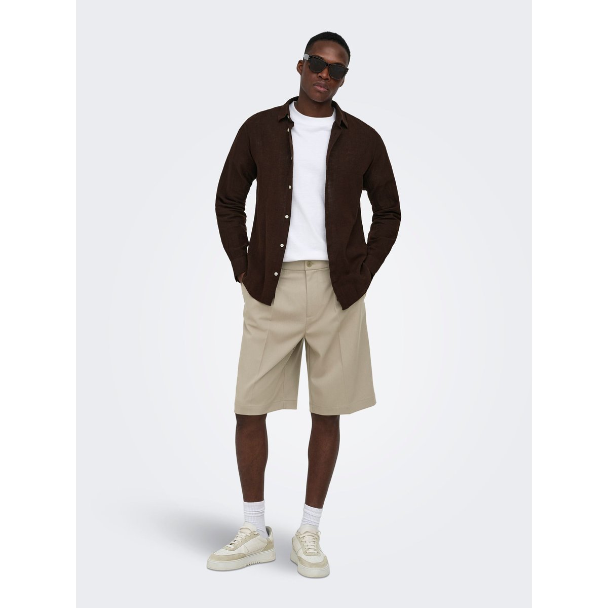 Chemise coffee bean 1, ONLY & SONS