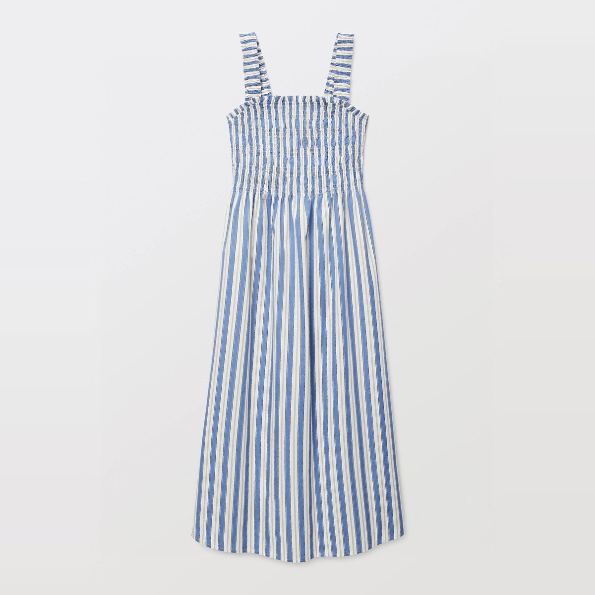 Robe midi smockée imprimée en coton BIO GOTS riviera, MONOPRIX