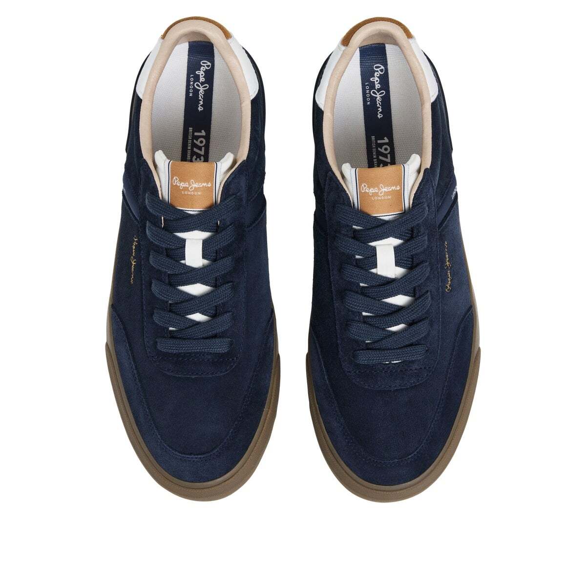 Kenton - Baskets Classiques En Daim bleu mer profonde, PEPE JEANS