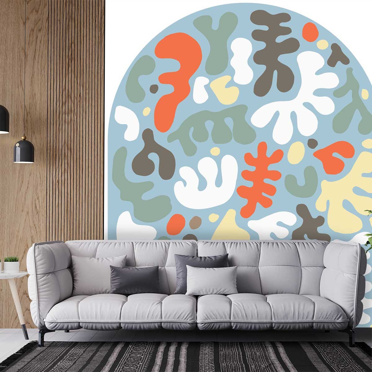 Papier peint algues en folie intissé, HEXOA