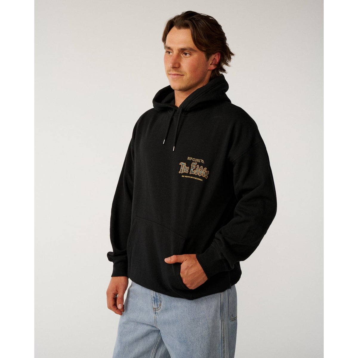 Sweat à capuche Eddie Would Go Poster black, RIP CURL