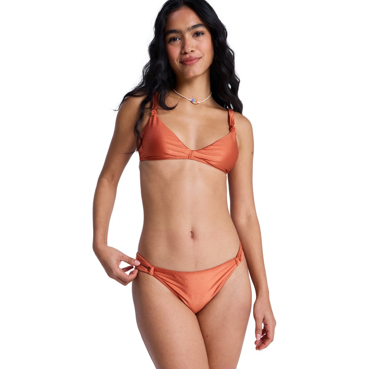 Bas de maillot de bain culotte bikini classique BEACHSIDE BOHEMIA MODERATE. orange ginger spice, ROXY