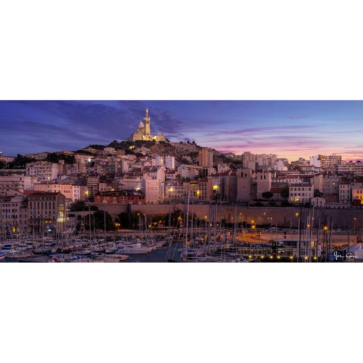 Tableau Mural Vue Sur Notre-dame De Marseille CONTEMPORAIN URBAIN tableau en verre synthétique, CEANOTHE