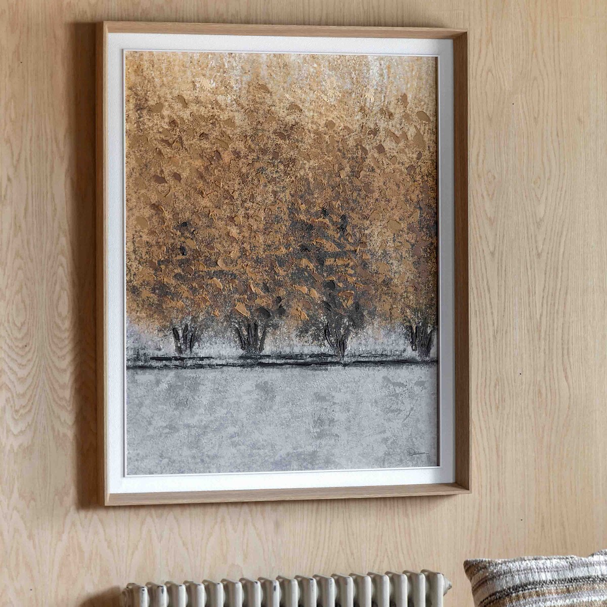 92x112cm Hint of Heat Framed Canvas brown , ÉDITÉ