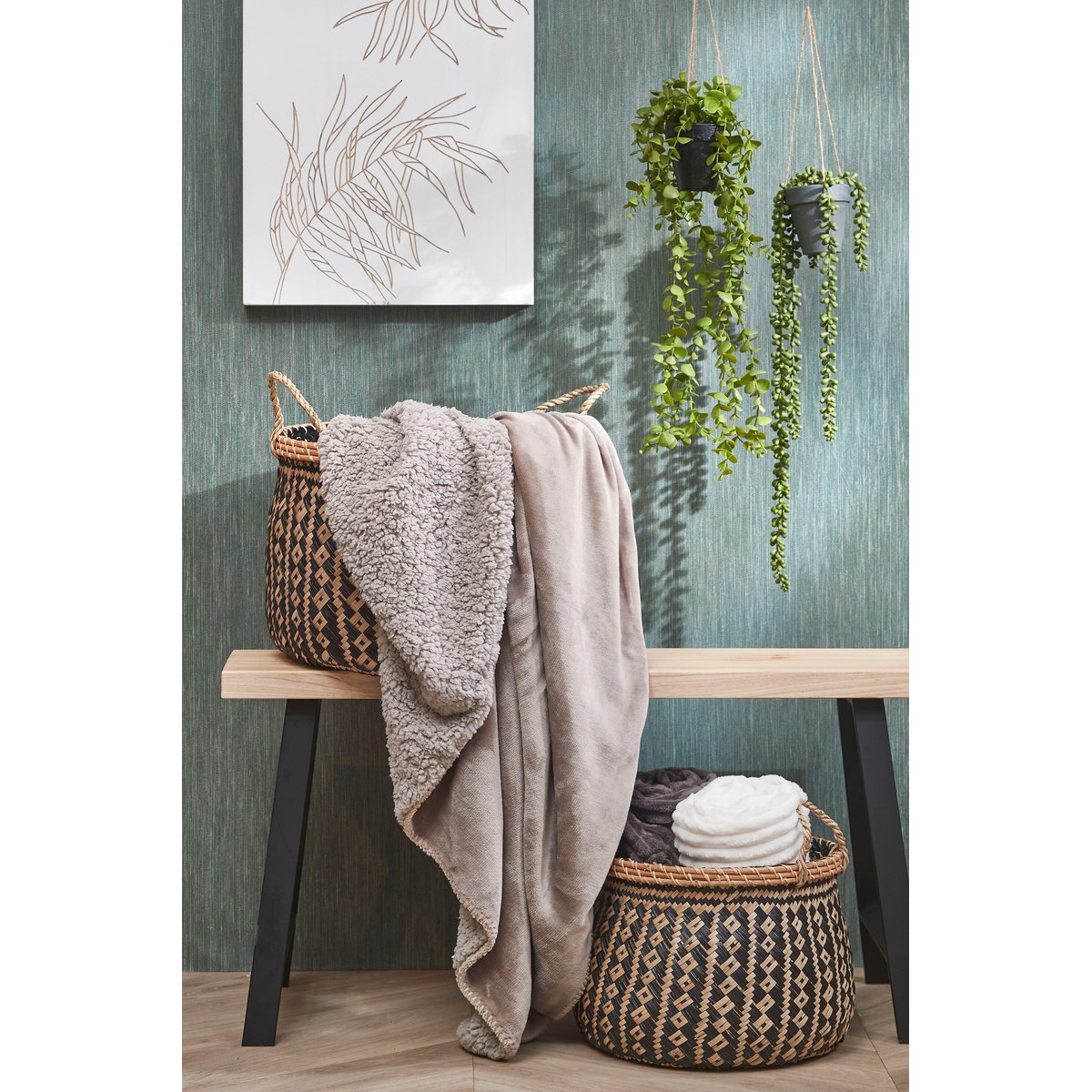 Plaid MARDY beige, MICA DECORATIONS