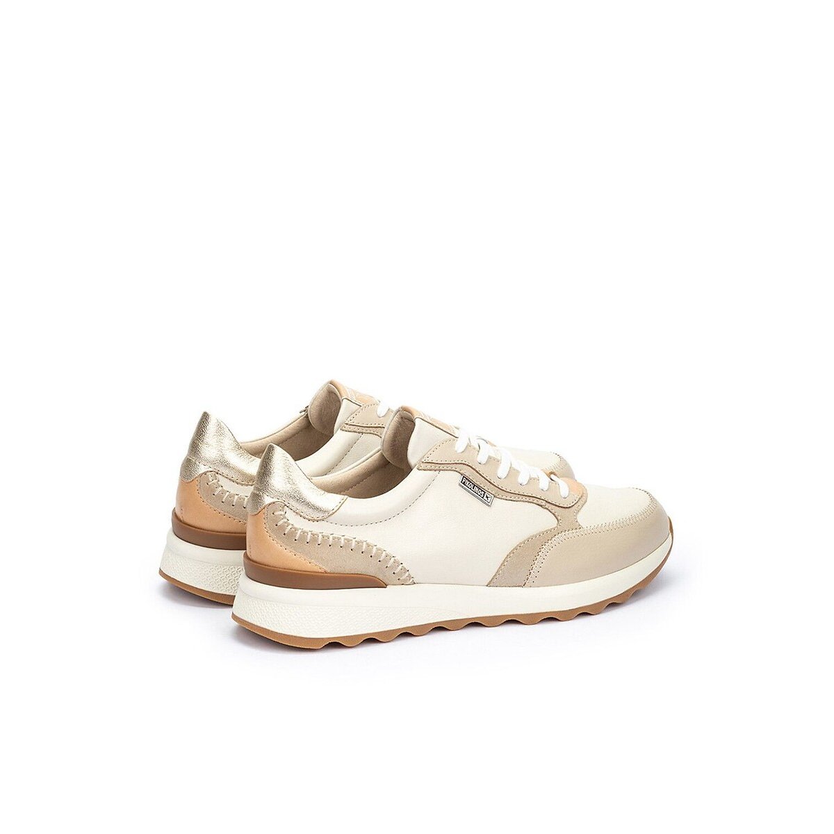 Arrecife Lightweight Leather Trainers white, PIKOLINOS