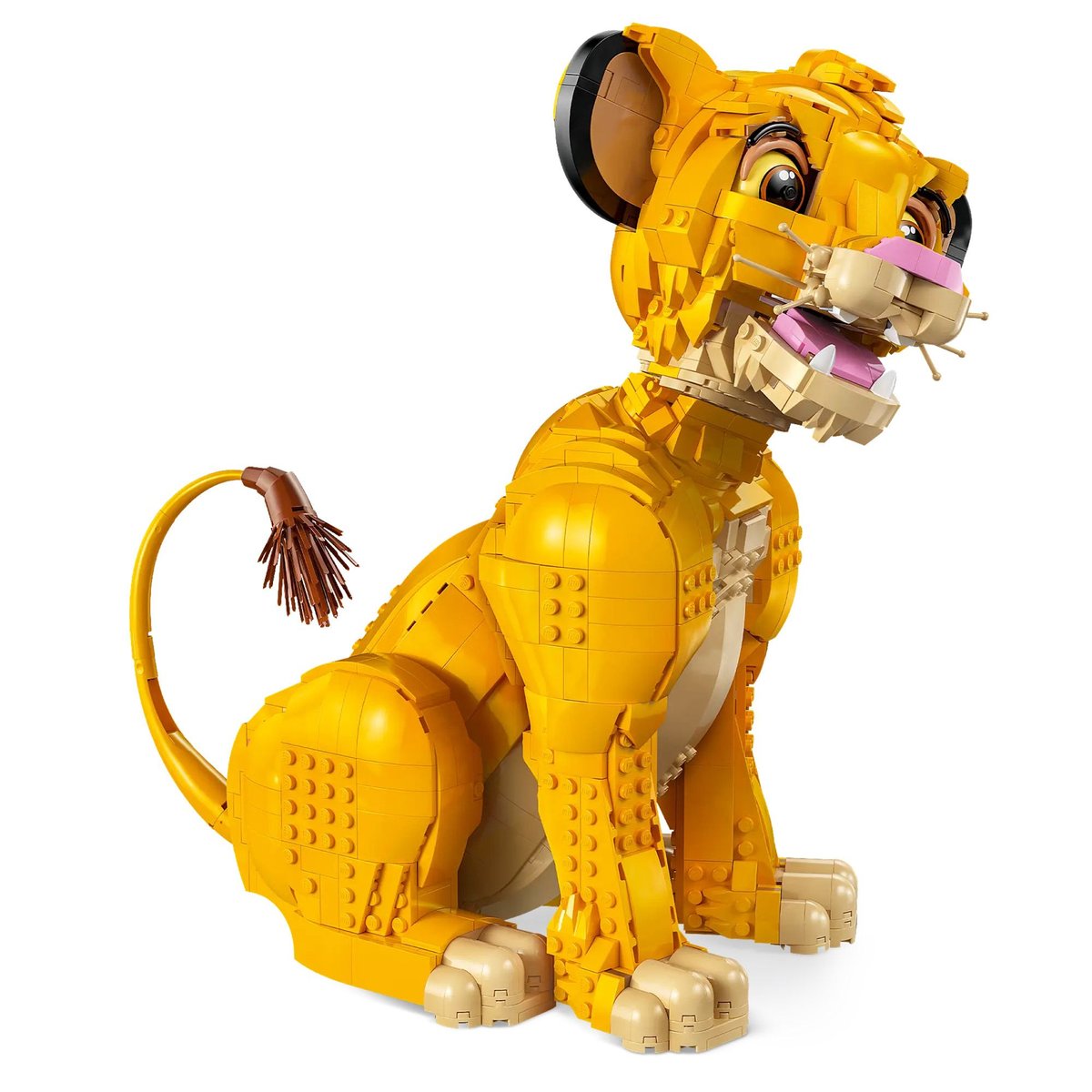 LEGO Disney - Figurine Simba, le jeune Roi lion - Kit de Construction 43247 jaune, LEGO