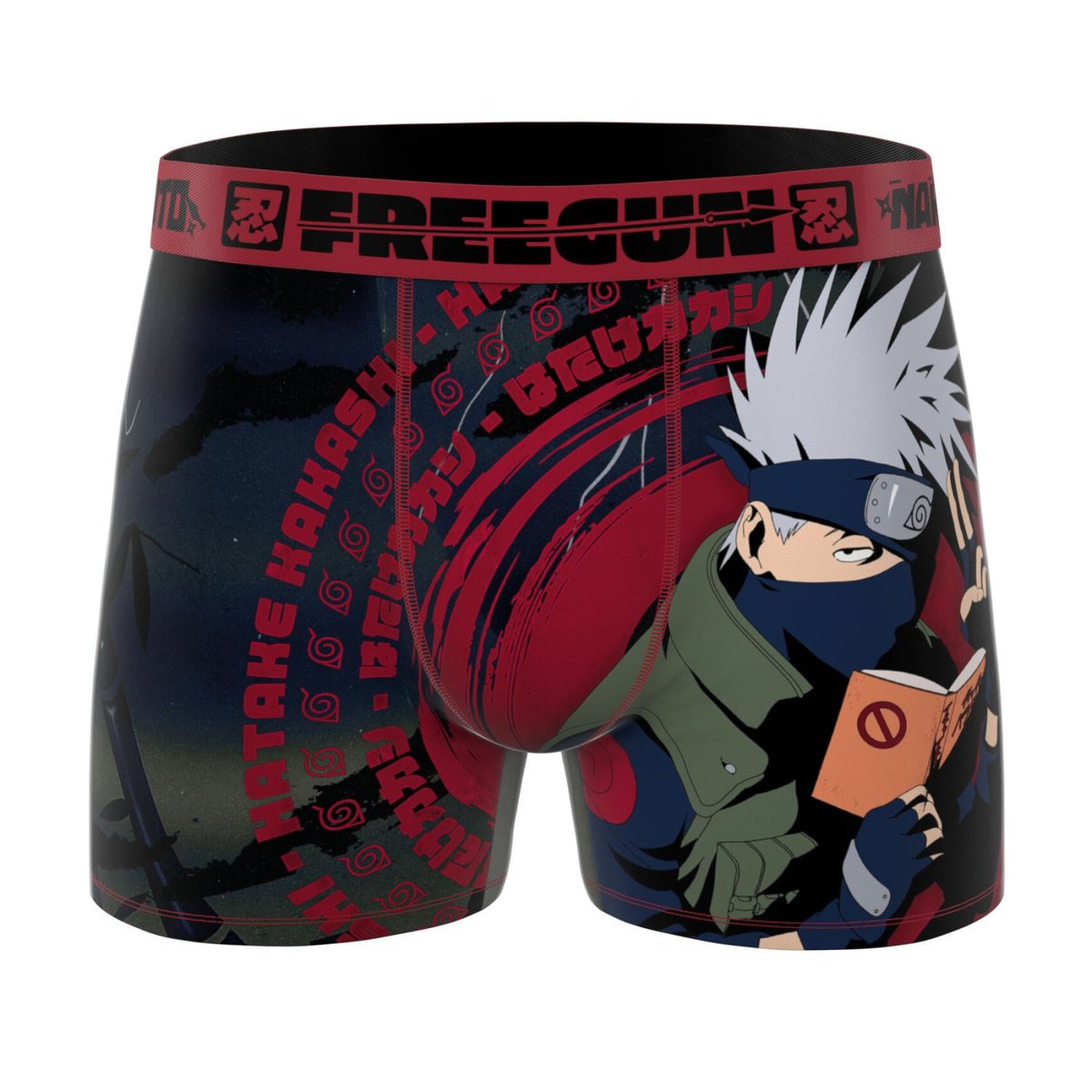 Lot De 3 Boxers Naruto rouge/noir/jaune/orange, FREEGUN