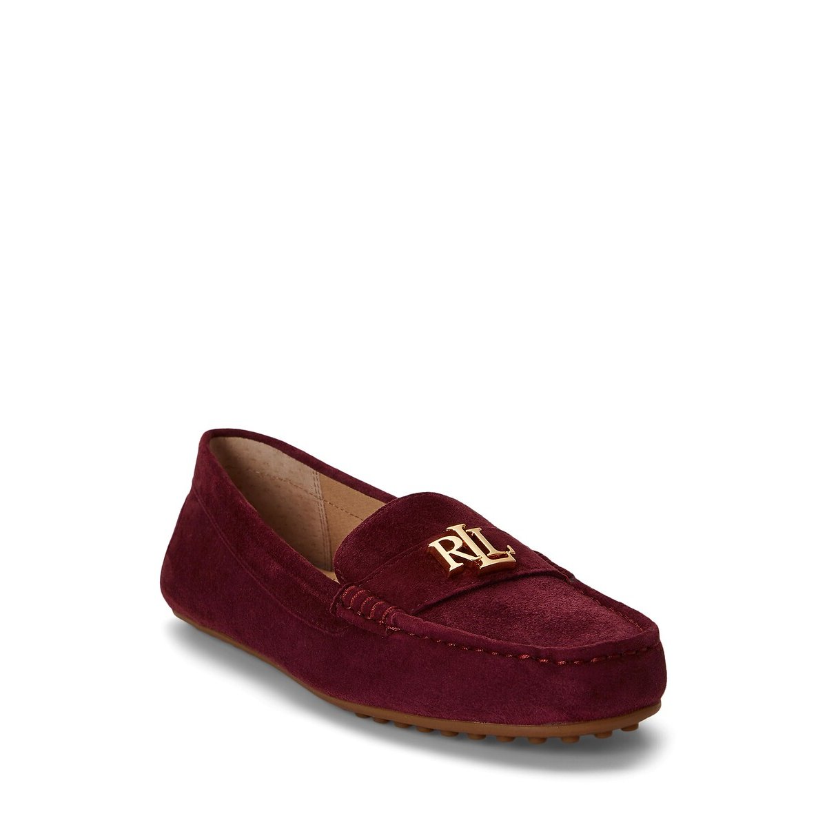 Barnsbury Suede Loafers burgundy, LAUREN RALPH LAUREN