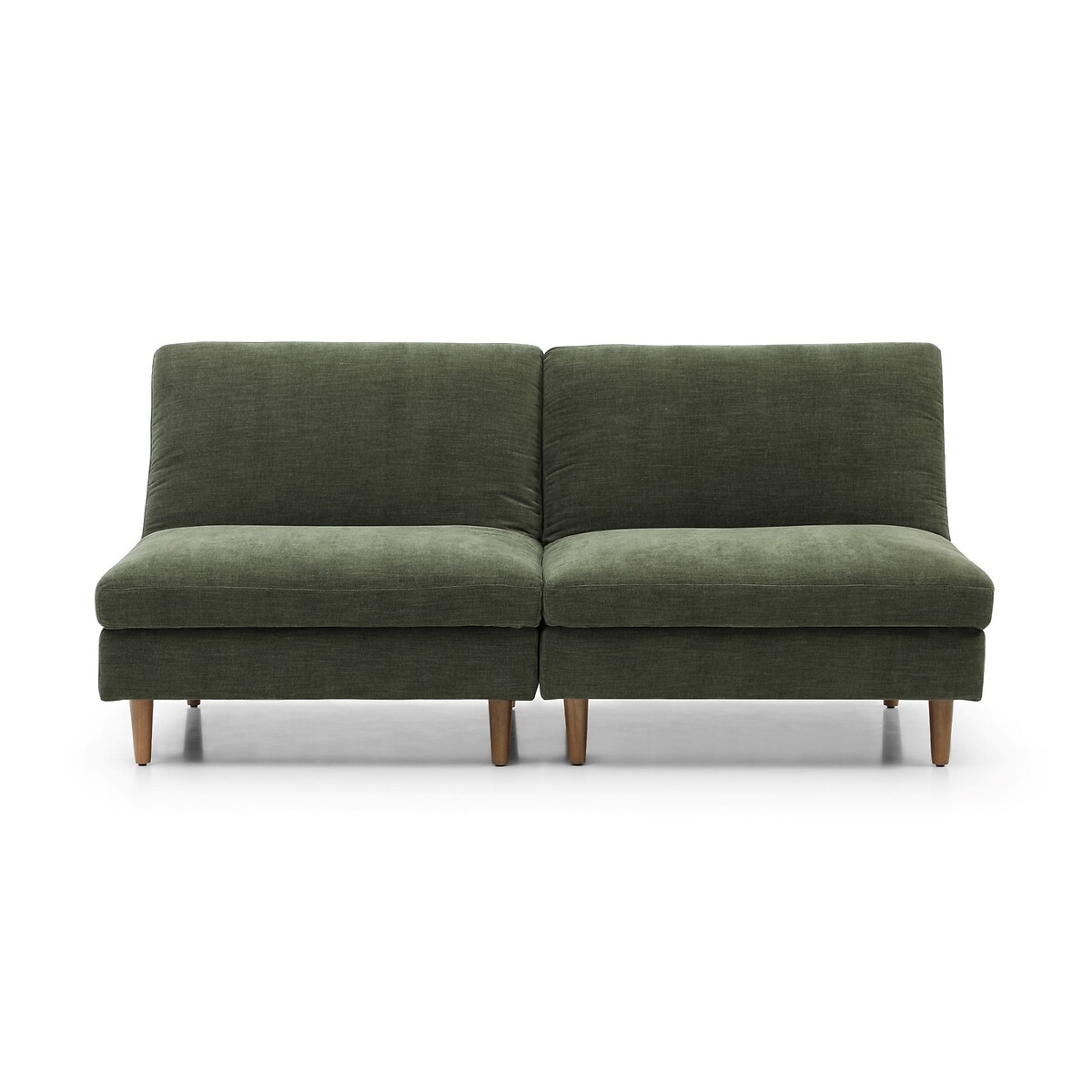Sawyer Chenille 2 Seater Modular Click Clack Sofa Bed olive, SO'HOME