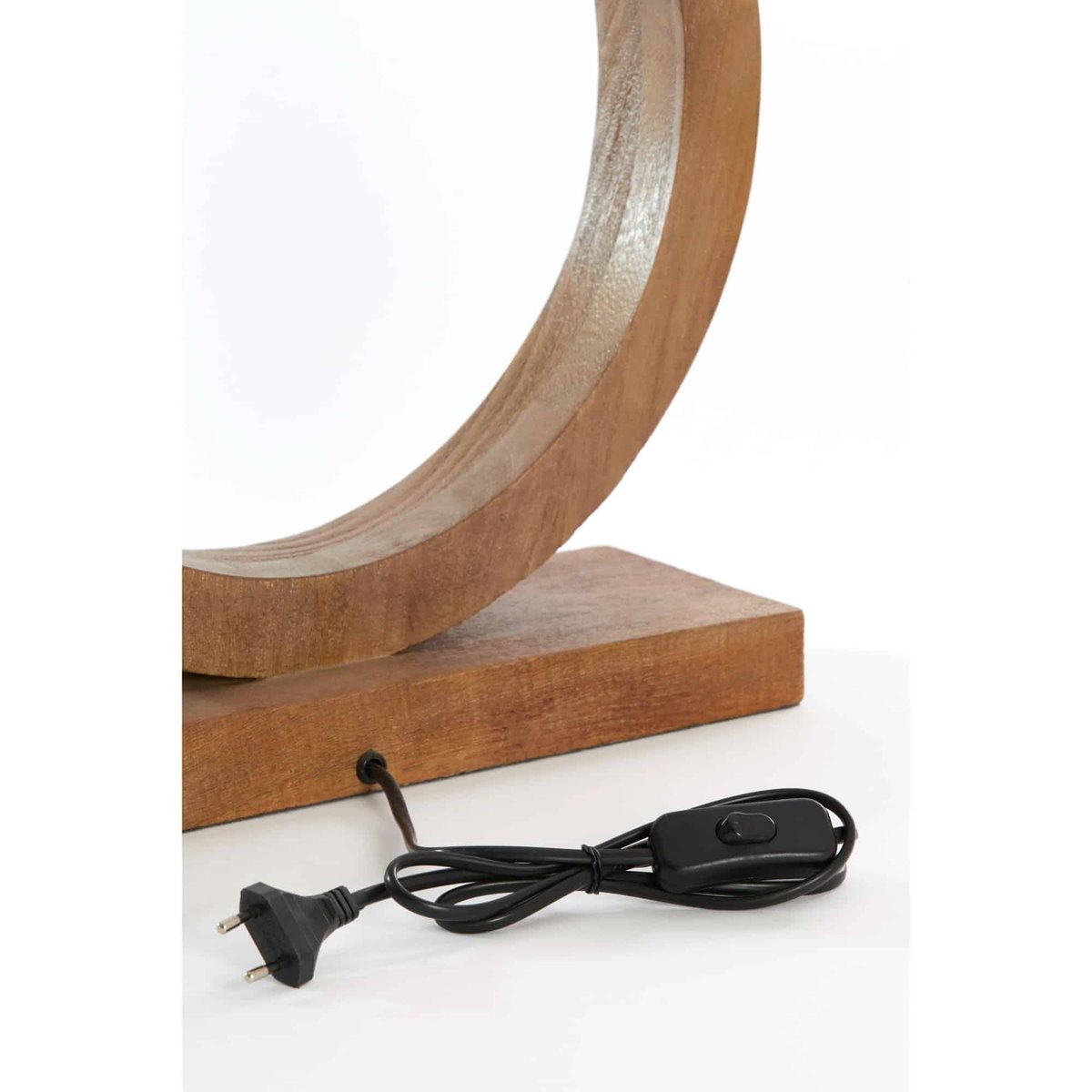 Base De La Lampe Bois TINAR marron, LIGHT & LIVING