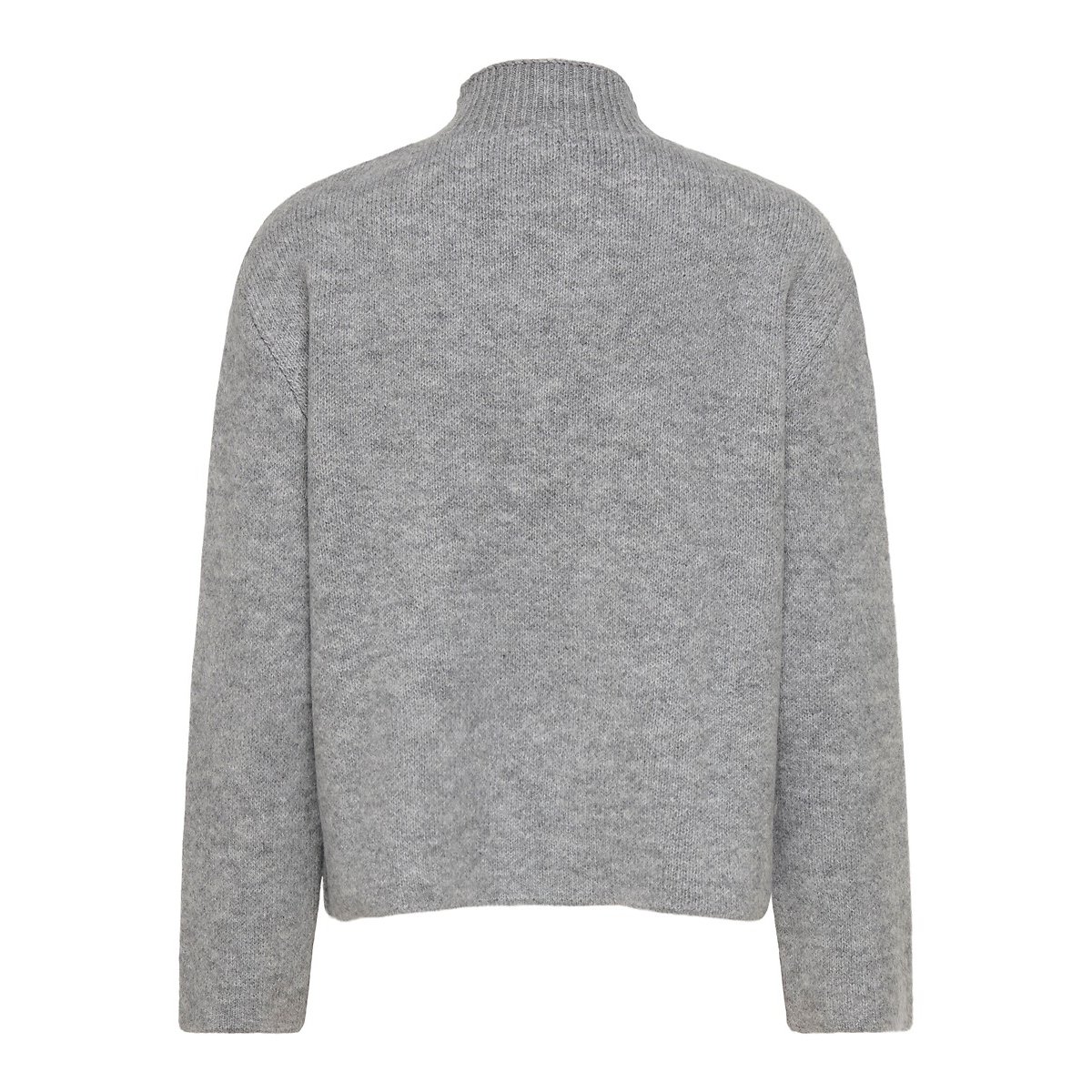 Pull col montant avec boutons gris, ONLY