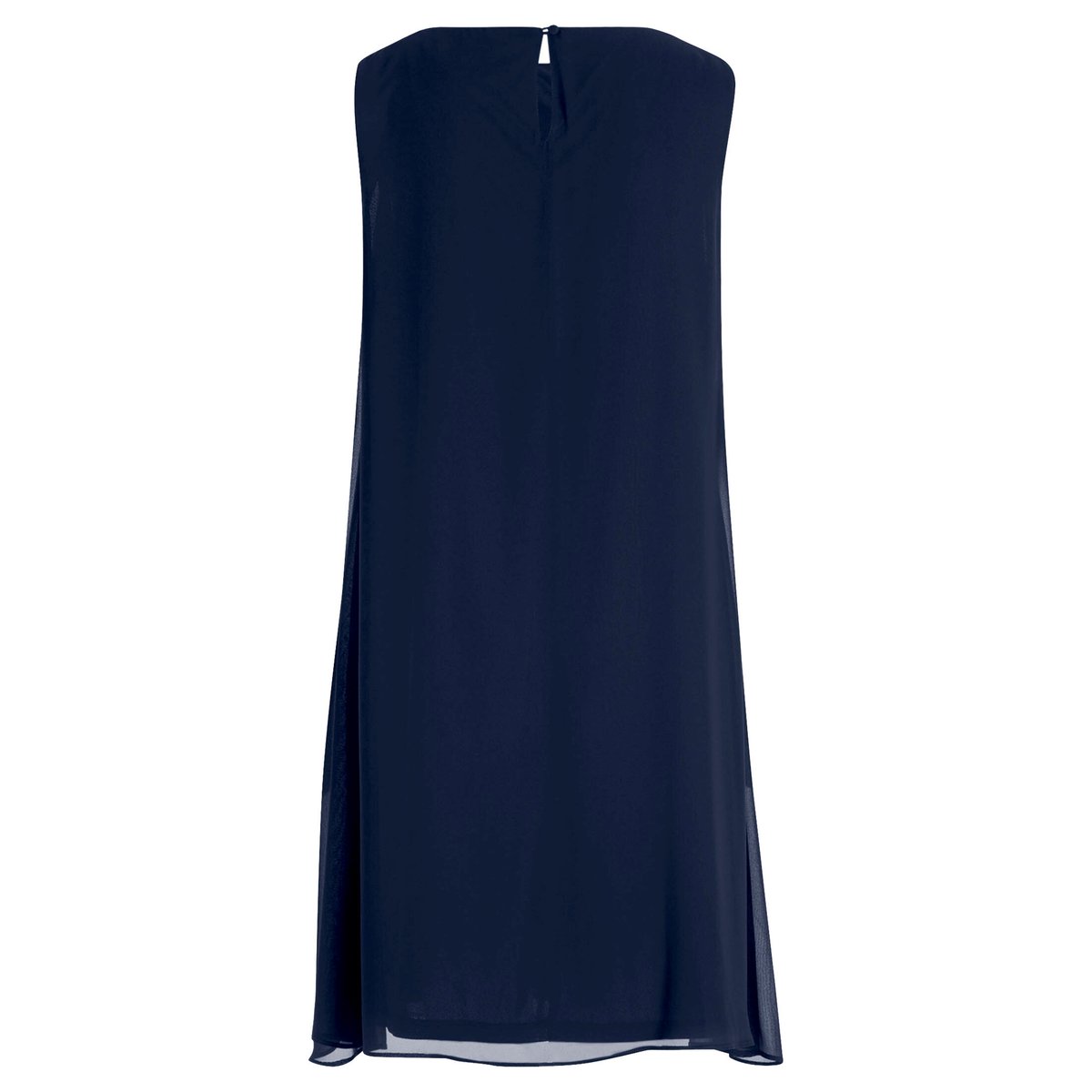Robe en chiffon au look superposé navy blue, BETTY & CO