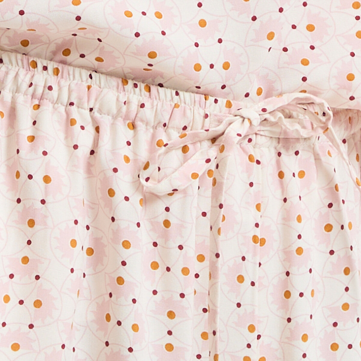 Pyjama fluide imprimé pois, viscose imprimé, ANNE WEYBURN
