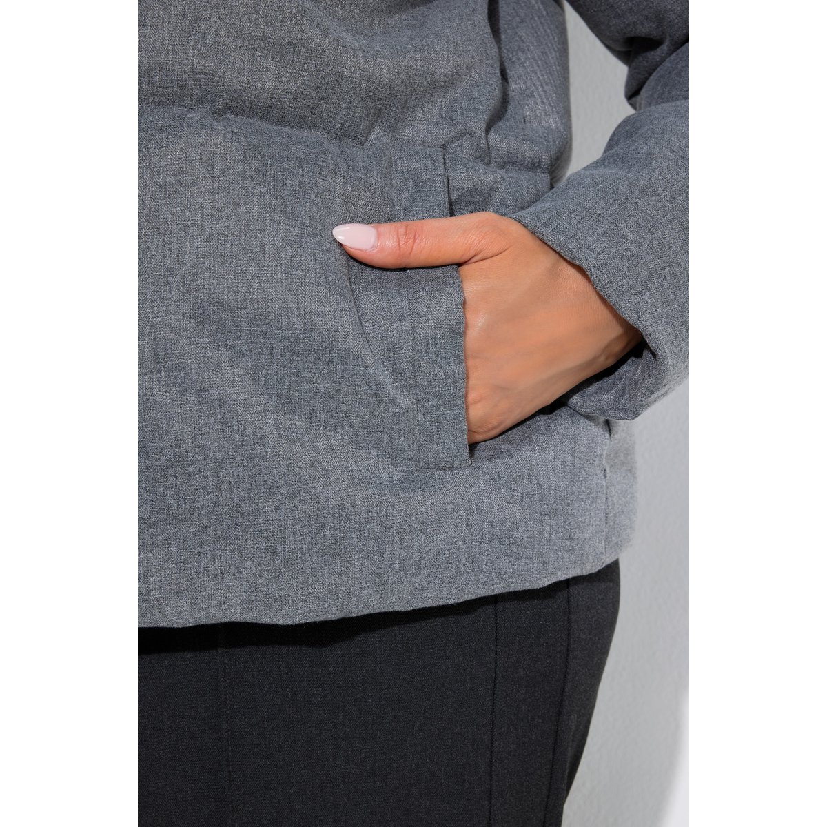 Veste matelassée HYPRAR gris chiné, ULLA POPKEN