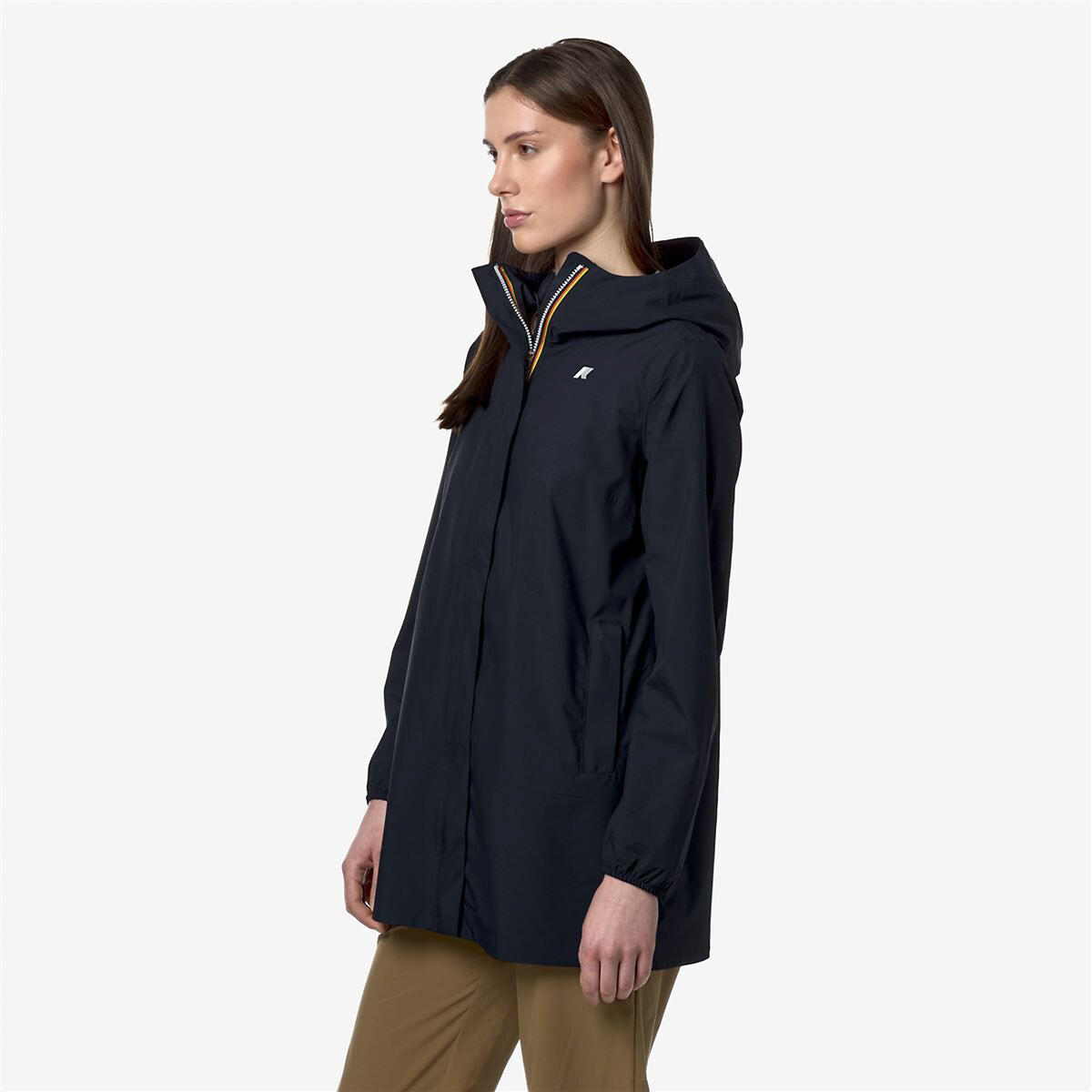 Halblange Regenjacke SOPHIE ECO STRETCH DOT V marine, K-WAY