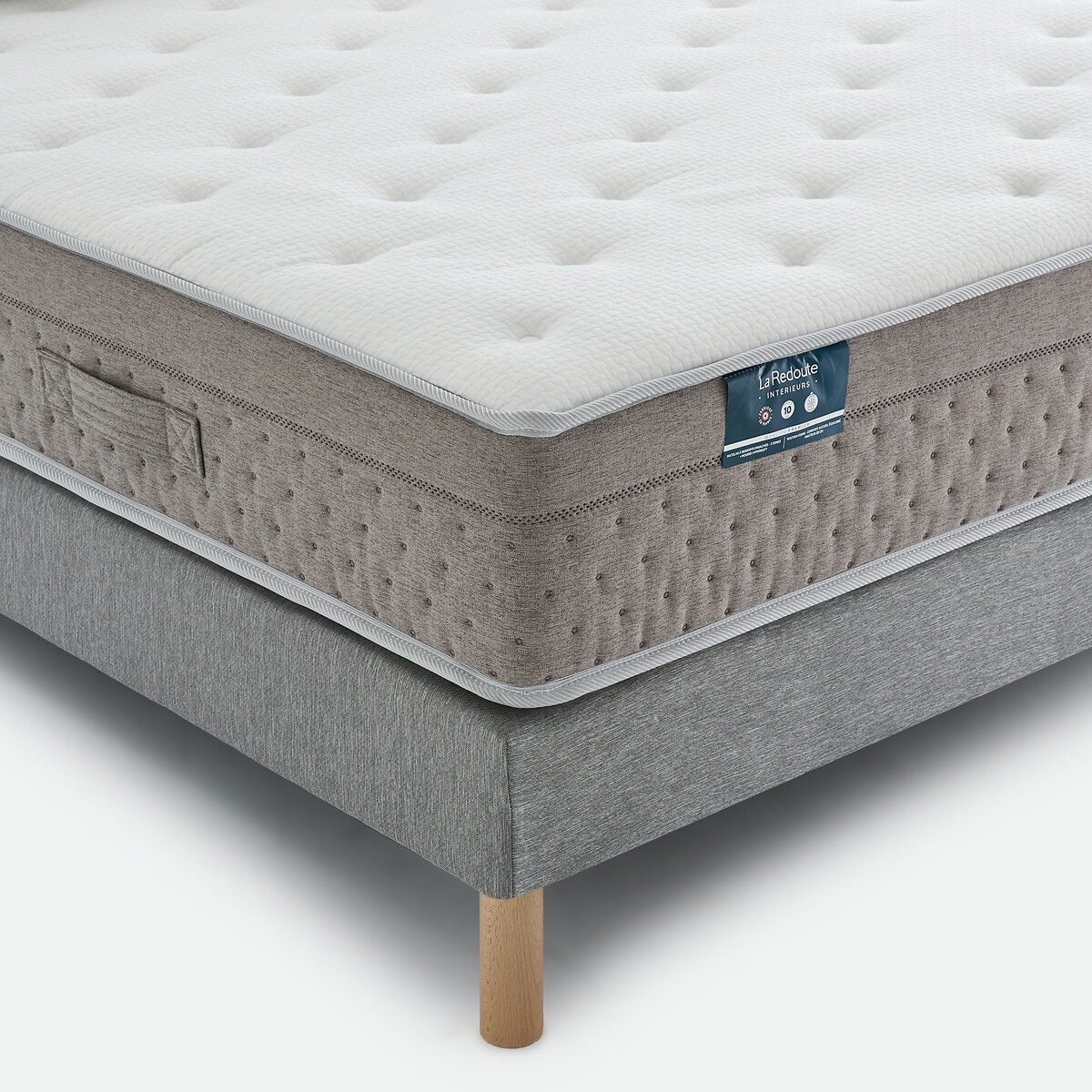 Matelas 1362 ressorts ensachés, 7 zones, soutien ferme, accueil équilibré blanc, LA REDOUTE INTERIEURS