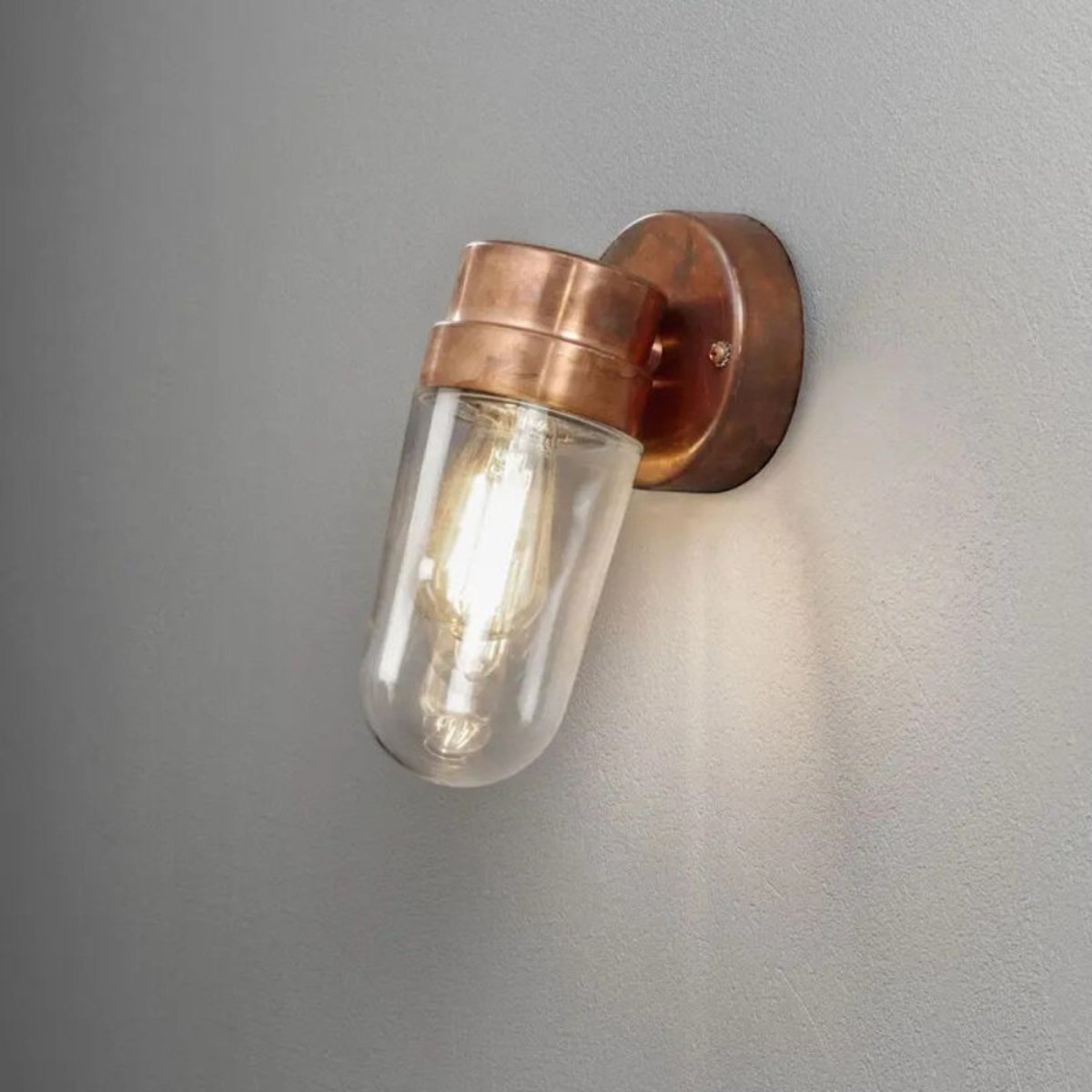 Applique extérieure capsule cuivre Vega cuivré, MILLUMINE