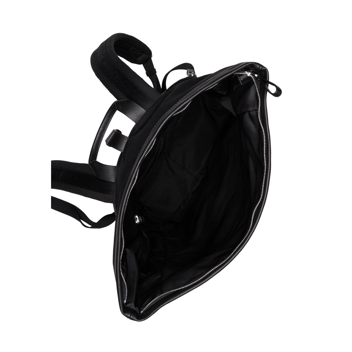 Sac à dos modèle Mory en toile cirée noir, MARC O'POLO