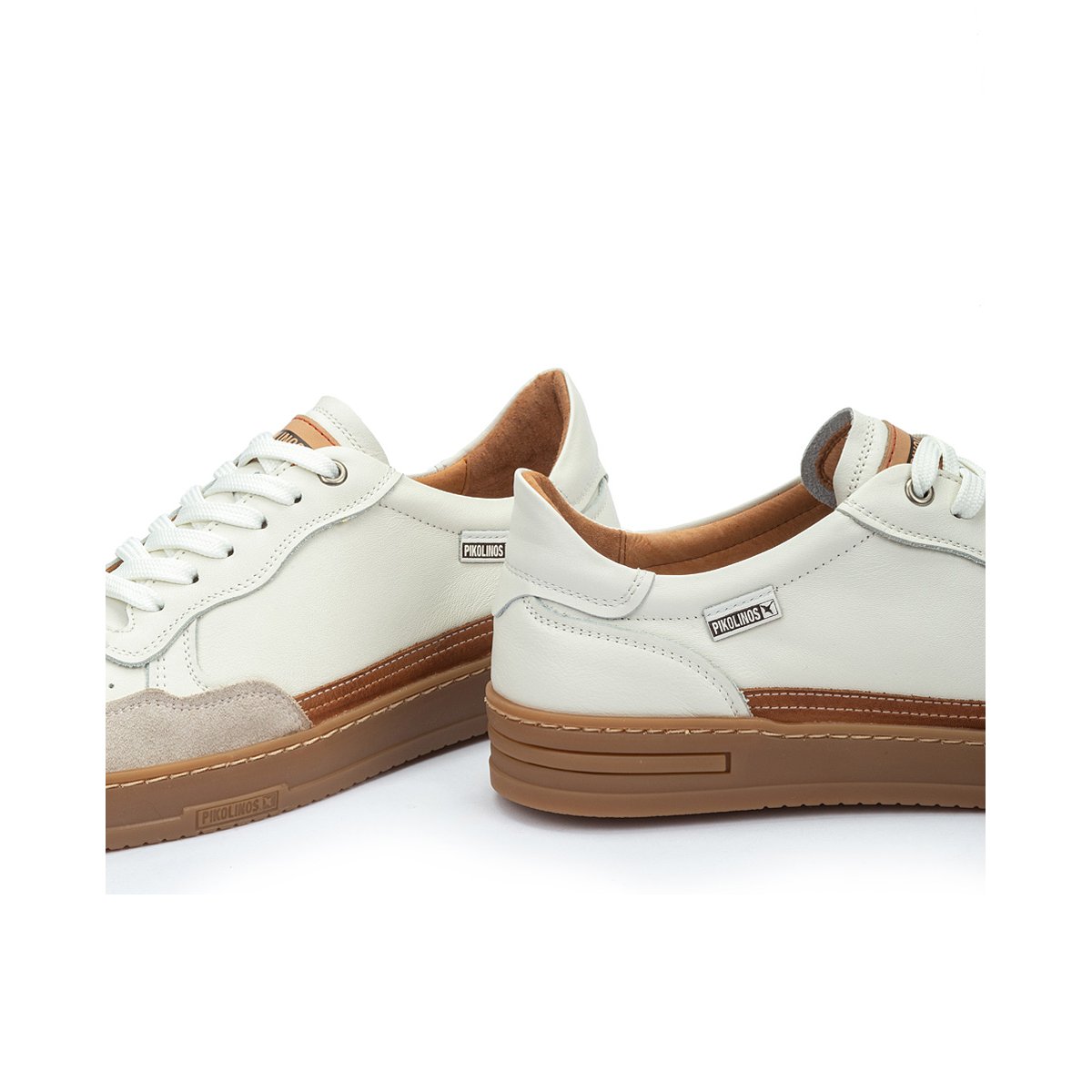 Baskets cuir Xativa off white, PIKOLINOS