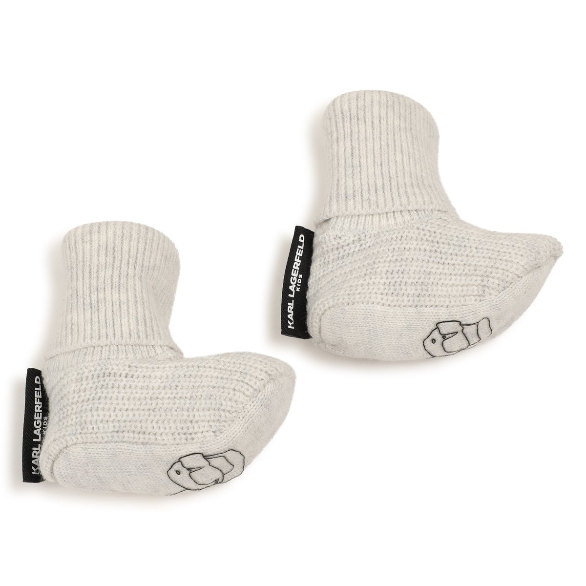Ensemble bonnet et chaussons beige chine, KARL LAGERFELD KIDS