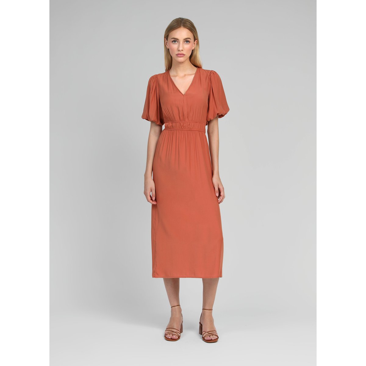 Robe Midi MELILE terracotta, AN'GE