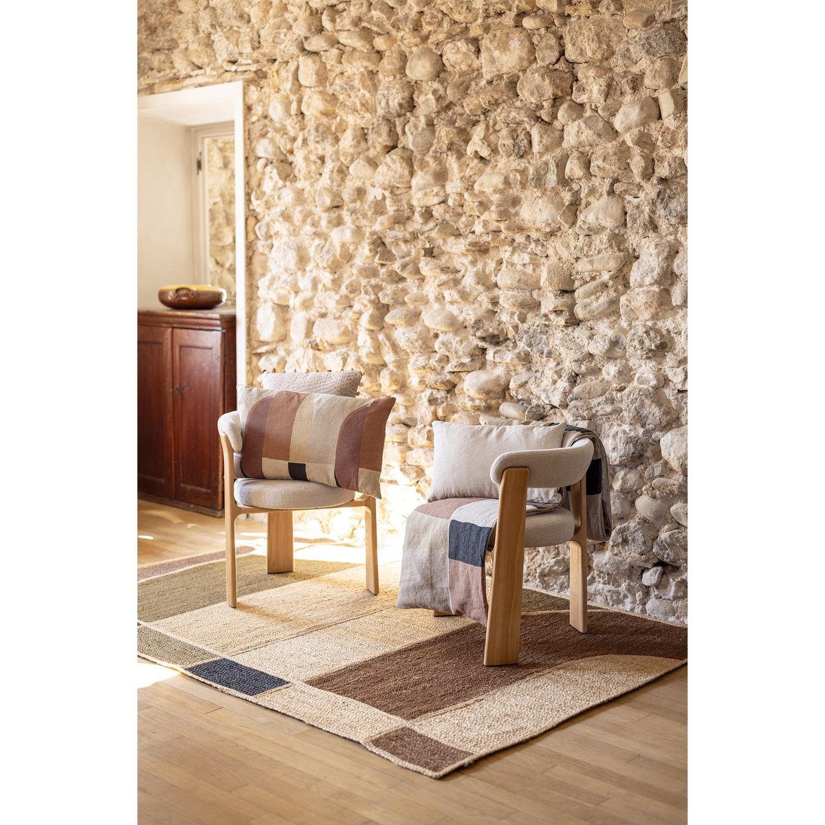 Coussin Zeff Kali naturel, VIVARAISE