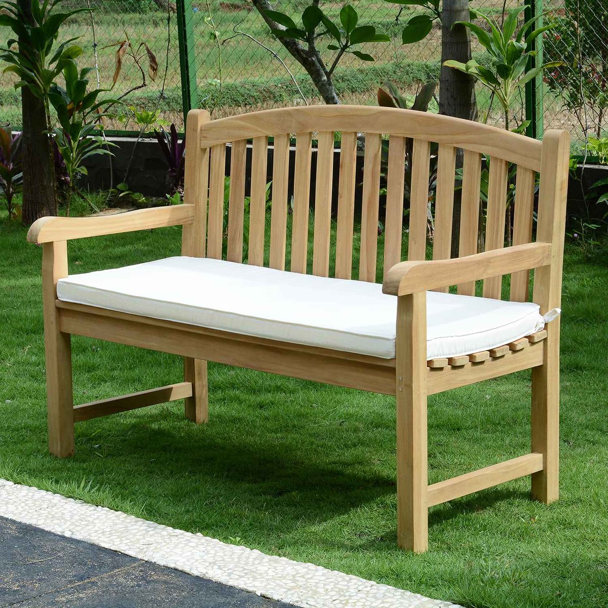 Coussin pour bancs 130 cm crème, TECK ATTITUDE