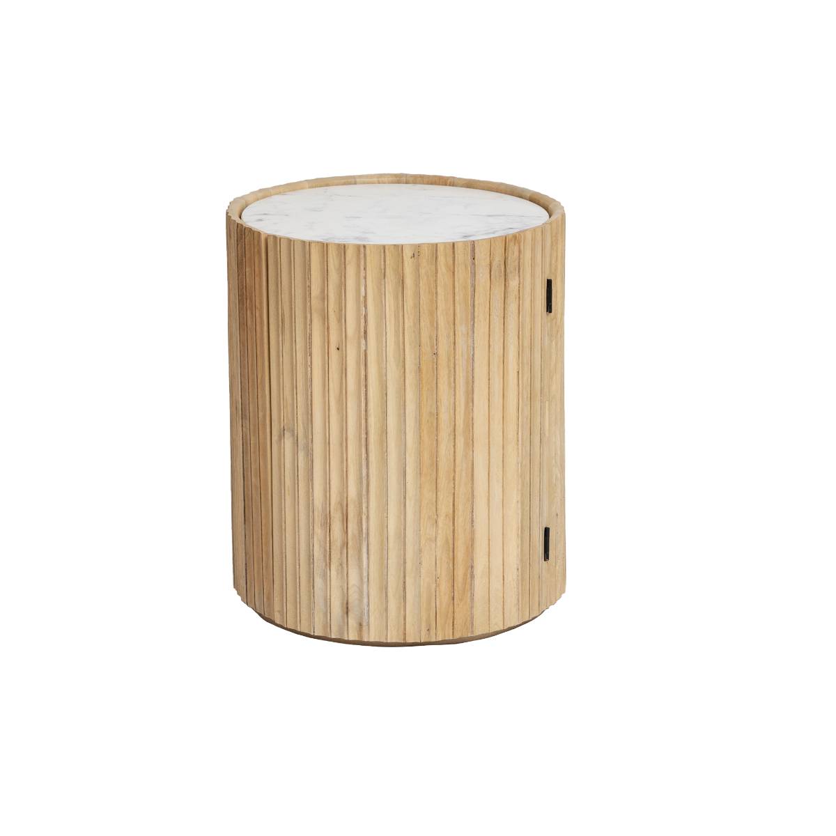 Bout de canapé en bois de manguier MOANA bois clair, MADE IN MEUBLES 