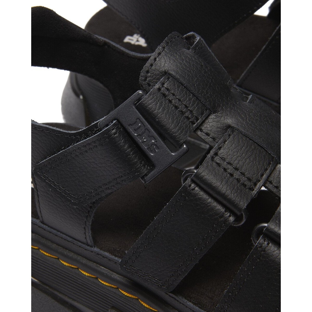 Plateausandalen in Athena leer Mattison zwart, DR. MARTENS