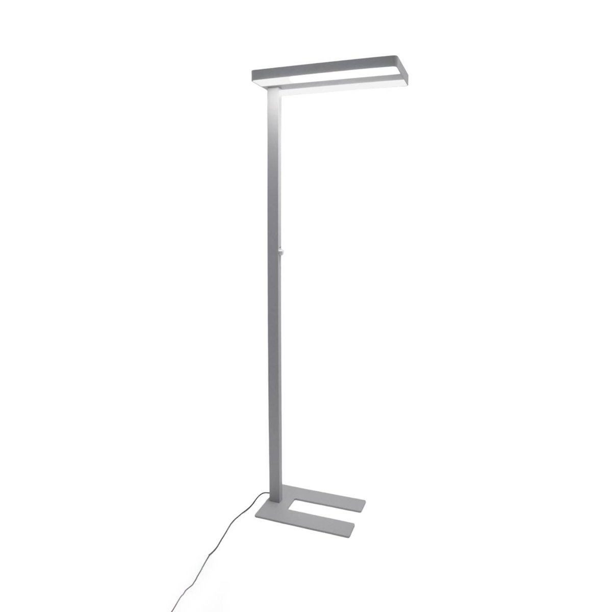 Lampadaires de bureau en aluminium moderneLED argent, blanc, ARCCHIO
