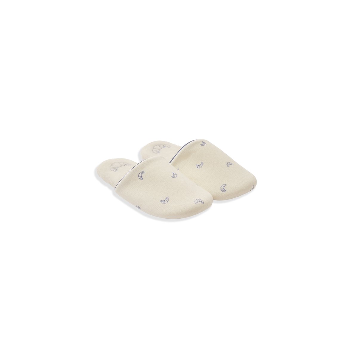 Chaussons mules en coton BELEN blanc, ETAM