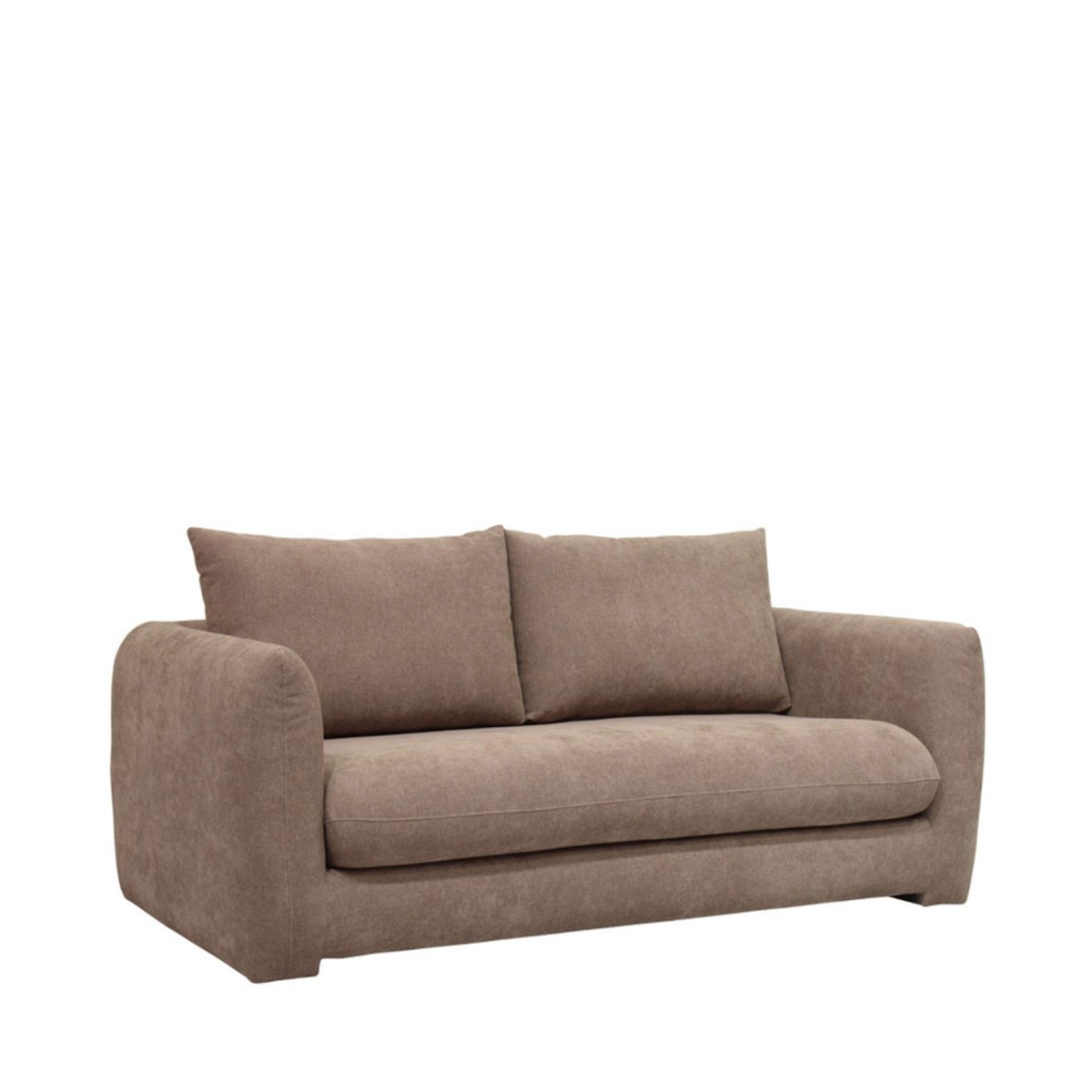Canapé convertible 2,5 places en tissu- WIAME taupe, DRAWER