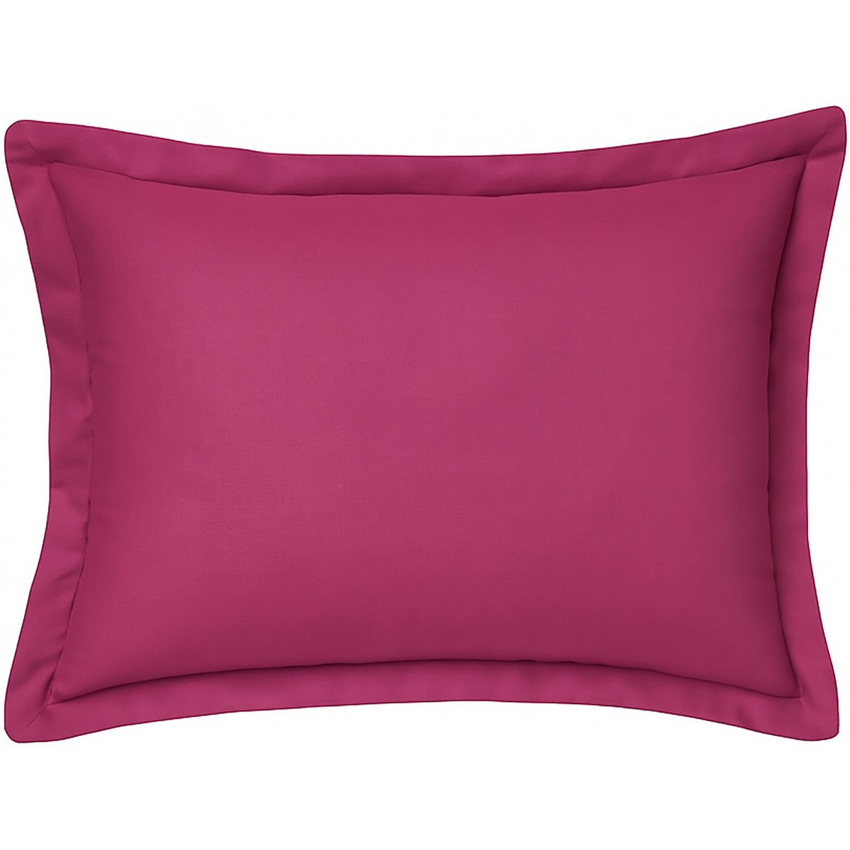 Taie d'oreiller coton unie, MENO rose, C DESIGN HOME TEXTILE