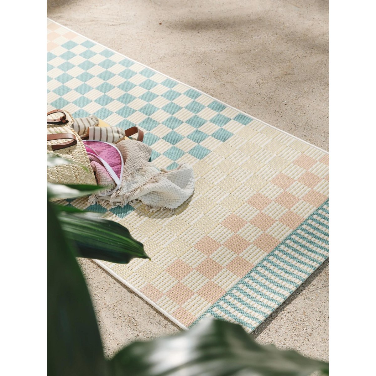 Tapis de couloir d'extérieur & intérieur CANDY multicouleur, BENUTA 