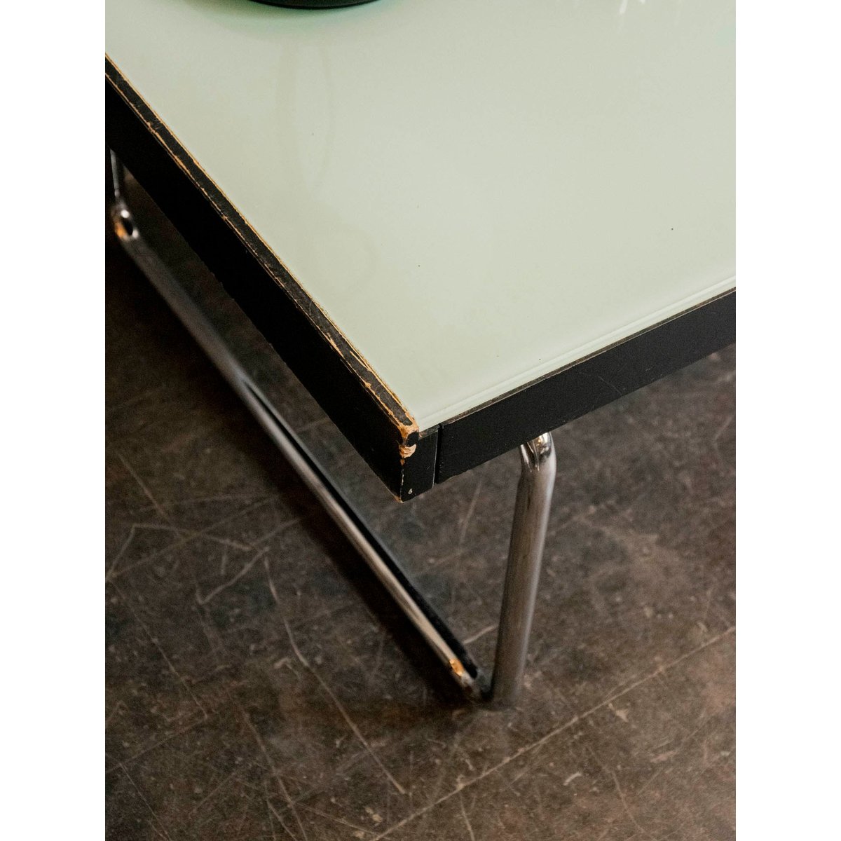 Grande table basse en verre Donna N°1547 - Bon état fumé, DEBONGOUT